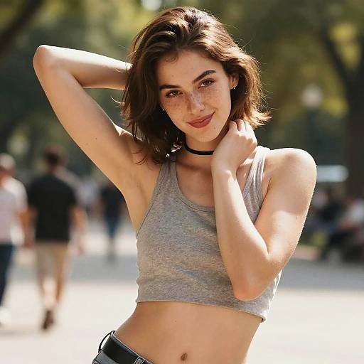 Piper Perri in Sunny Park Pose