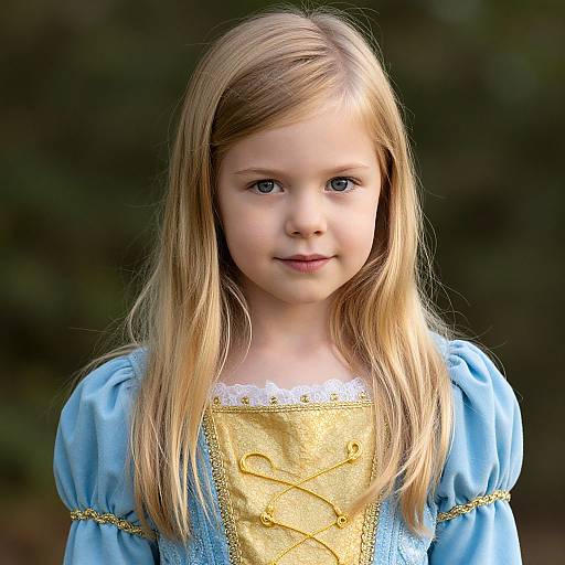 Tangled Rapunzel Toddler Costume Close-Up