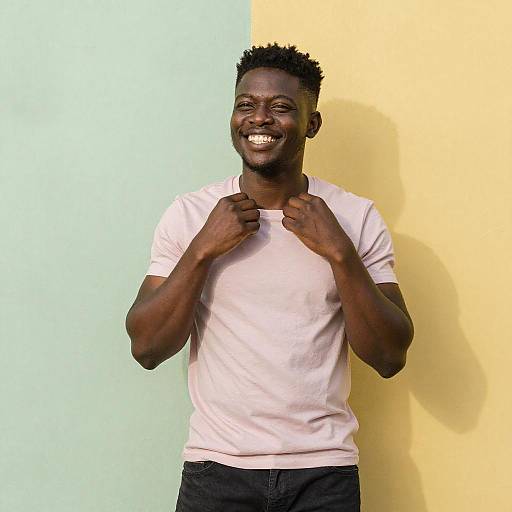 Vibrant Portrait of a Confident Young Man