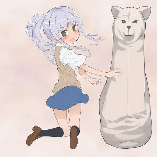 Illustration of Hamazura shiage, toaru majutsu no index in the style of Saeki tatsuya