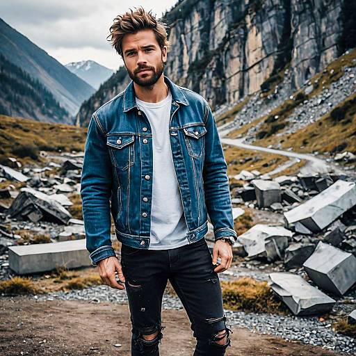 Rugged Urban Style on Mountain Trail