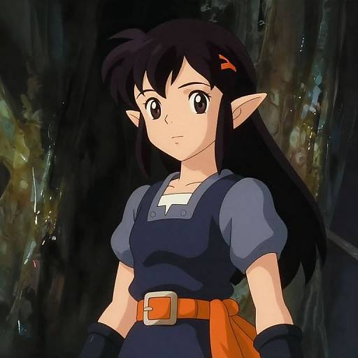 Yuri Midna in 90s Anime Style