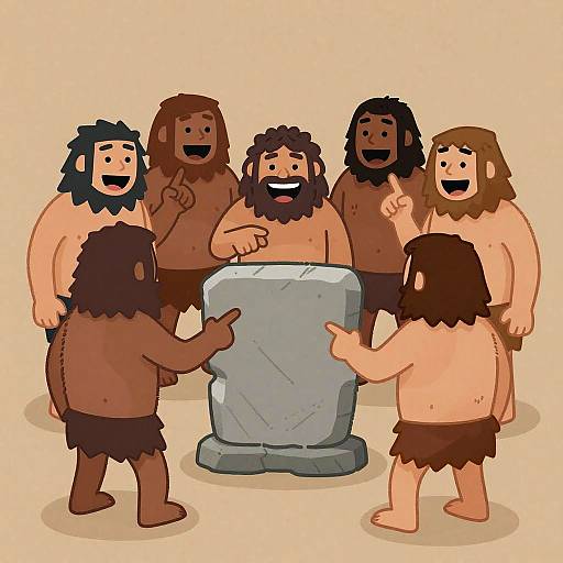 Cavemen Meme Comic Artwork