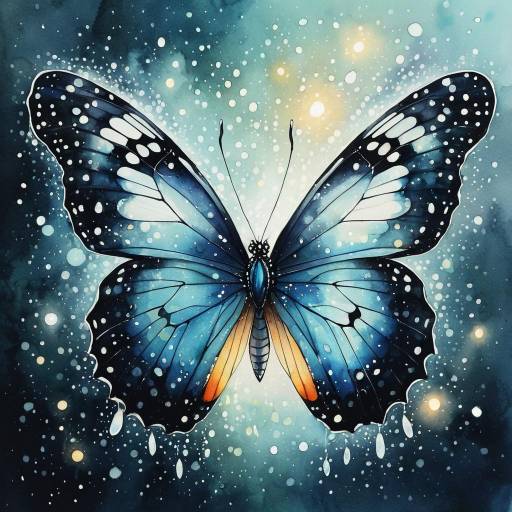 Dreamlike Watercolor Butterfly
