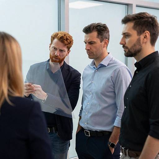 Dramatic Indoor Photograph of Four People