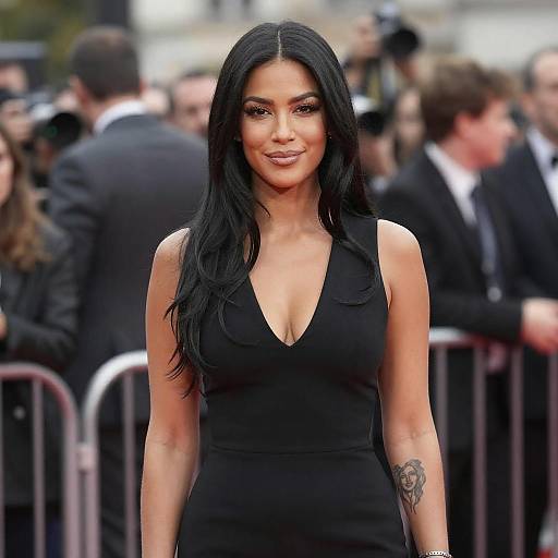 Elegant Woman with Tattoo and Bracelet