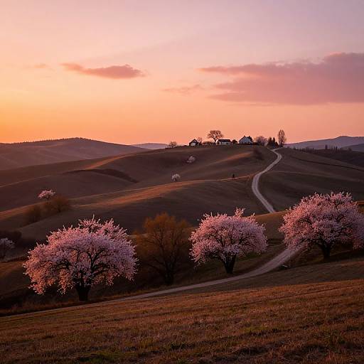 Twilight Hillside Serenity