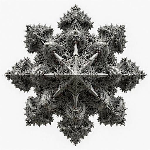 Hyper Realistic Biomechanical Fractal Art