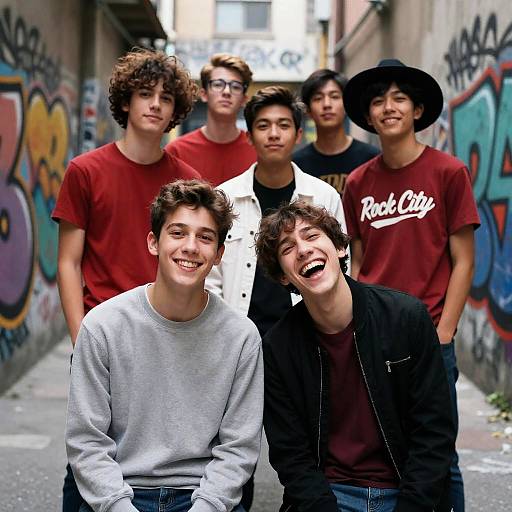 Urban Youth: Laughter in Graffiti Alley