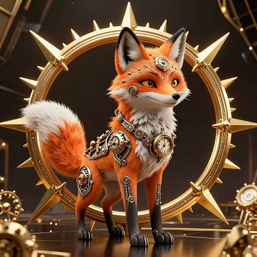 Cyberpunk Clockwork Fox in Infinity
