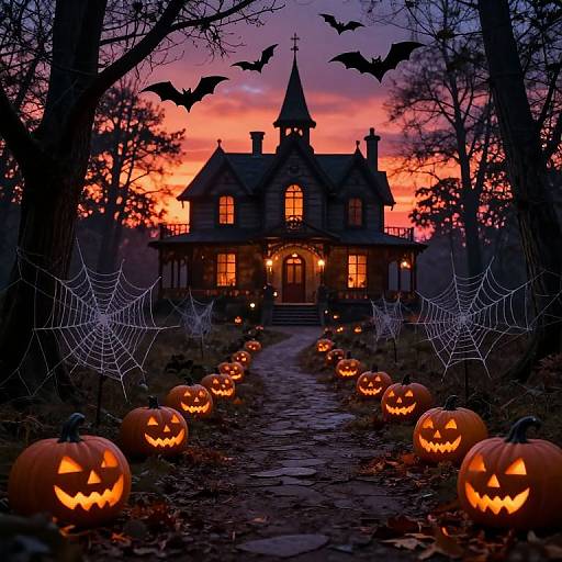 Enchanted Halloween Forest Path