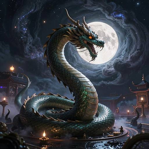 Bakunawa Serpent Dragon Cosmic Storm