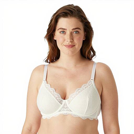 Portrait of a Smiling Woman in White