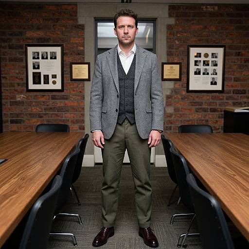 Confident Man in Classic Attire