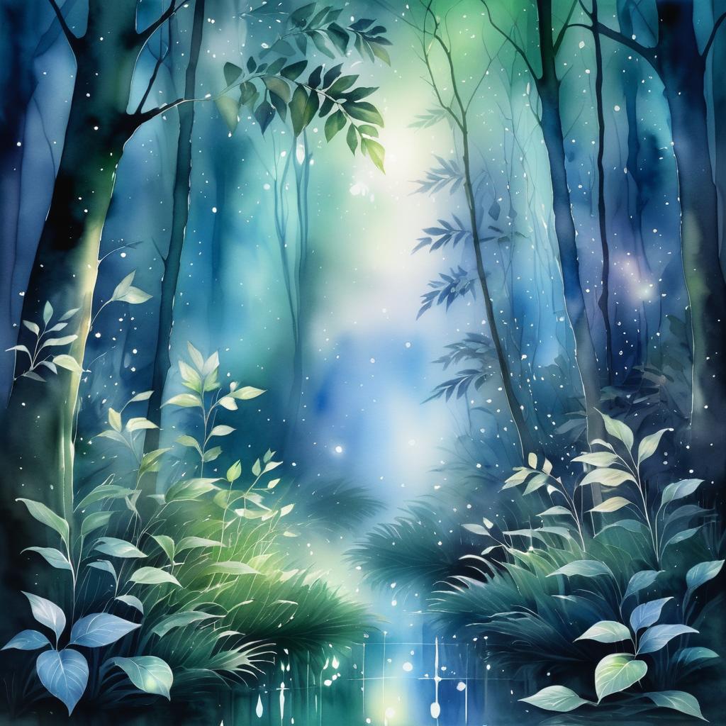 Enchanting Twilight Forest with Ethereal Fairy