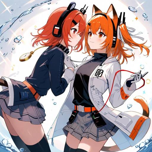 Underwater Encounter of Two Girls