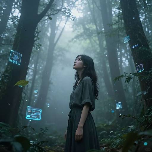 Ethereal AI Forest Dreamscape