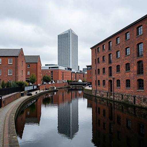 Serene Urban Canal in Manchester