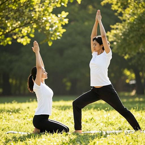 Outdoor Yoga Practice on Sunny Day