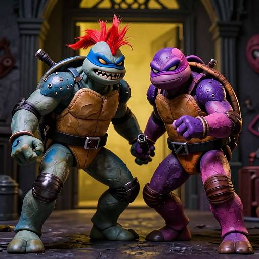 Gothic TMNT-Inspired Dual Creatures