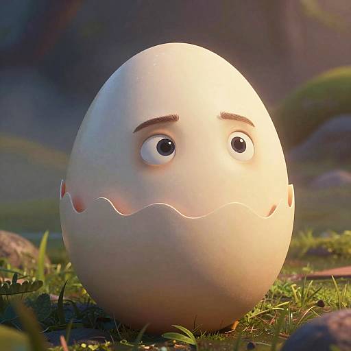 Shrek Egg Close-Up in Enchanted Swamp