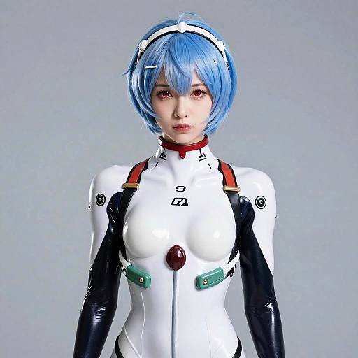 Masterful Ayanami Rei in Realistic Style