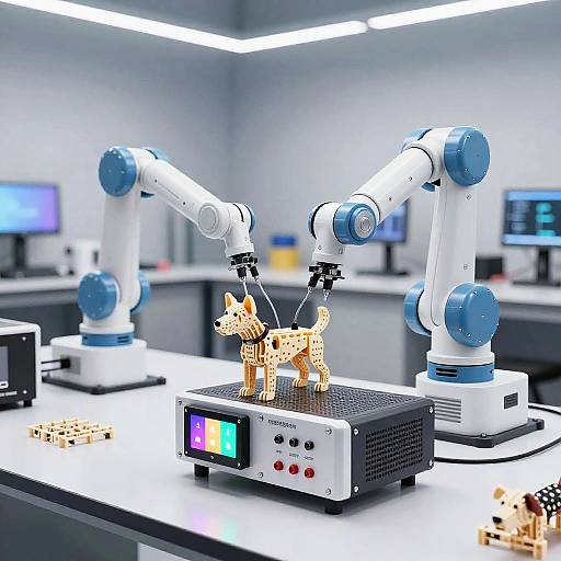 High-Tech Robotic Dog Assembly