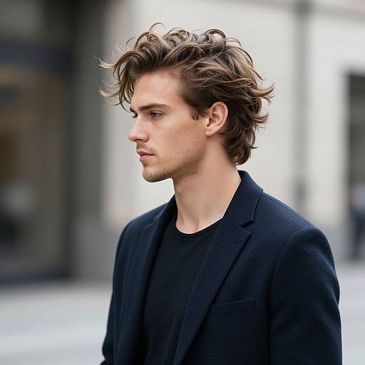 Modern Blowout Hairstyle for European Man