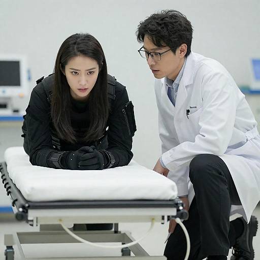 Scientists and Tactical Gear in Medical Setting