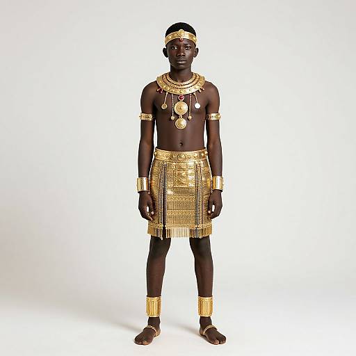 African God Costume, Male Focus