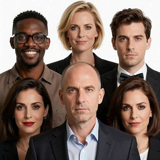 Group Portrait with Diverse Personalities