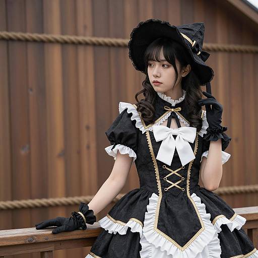 Gothic Elegance: A Photorealistic Portrait