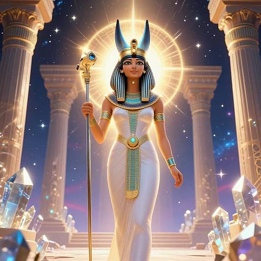 High Priestess Channeling Goddess Isis