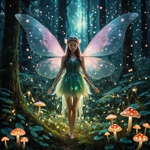 Mystical Fairy in Enchanted Forest