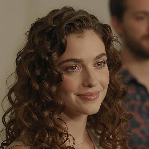 Warm Portrait of a Smiling Woman