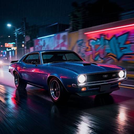 Lalo Salamanca Neon Muscle Car Speed
