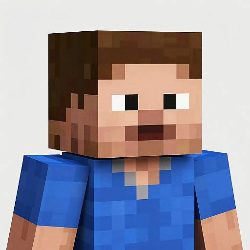 Realistic Minecraft Skin Portrait