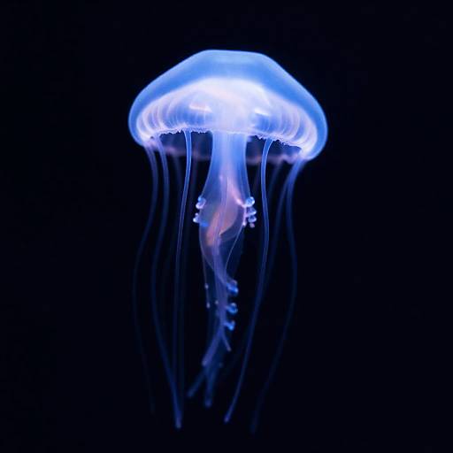 Luminous Bioluminescent Jellyfish