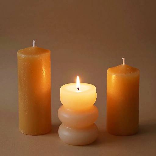 Cozy Trio of Unique Candle Designs