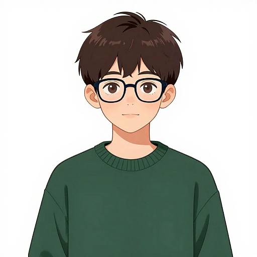 Anime Boy by the Lake