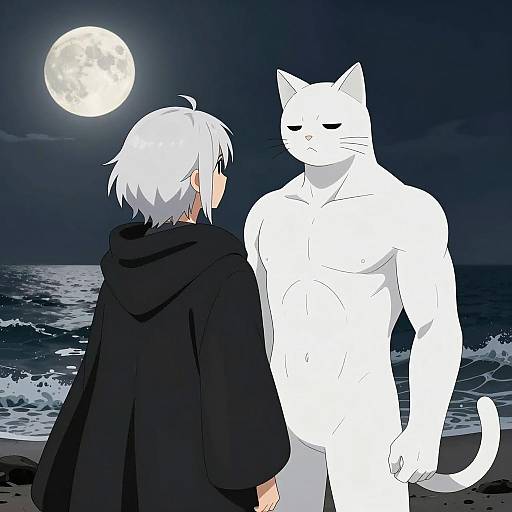 Mysterious Encounter Under the Full Moon