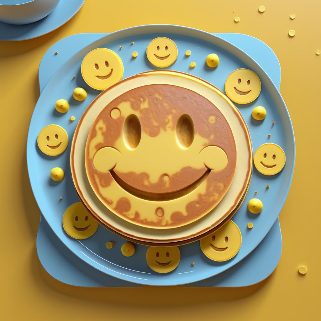 Whimsical Pancake Art for Rainy Days