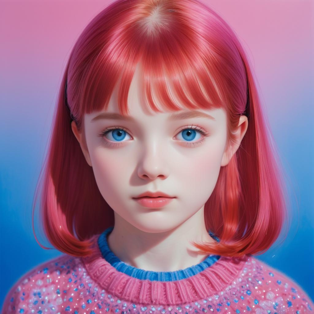 Vibrant Portrait of a Young Girl