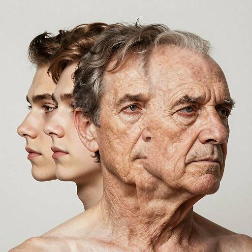 Aging Portrait with Layered Faces