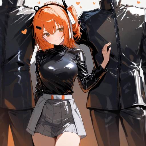 Affectionate Cowgirl with Orange Hair
