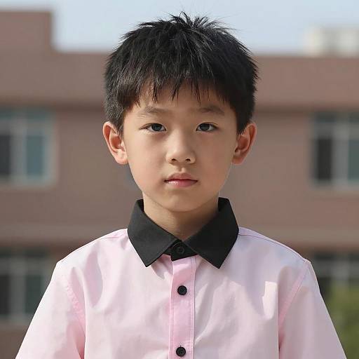 Cute Young Boy in Formal Dress Portrait