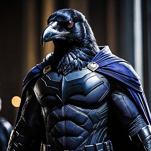 Photorealistic Raven Portrait on Nikon