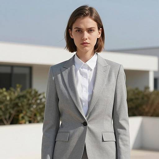 Modern Fashion Photography: Young Woman in Suit
