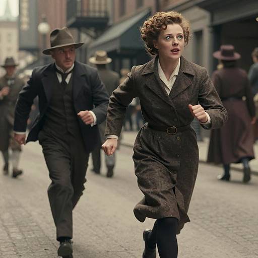 1910s Silent Film Urban Chase