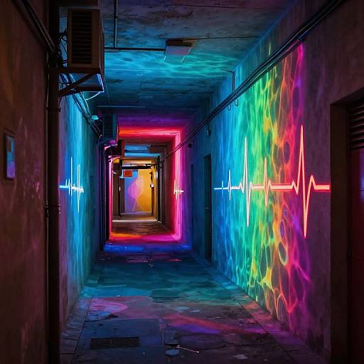 Heartbeat-Responsive Synesthetic Alleyway